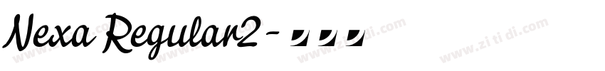 Nexa Regular2字体转换